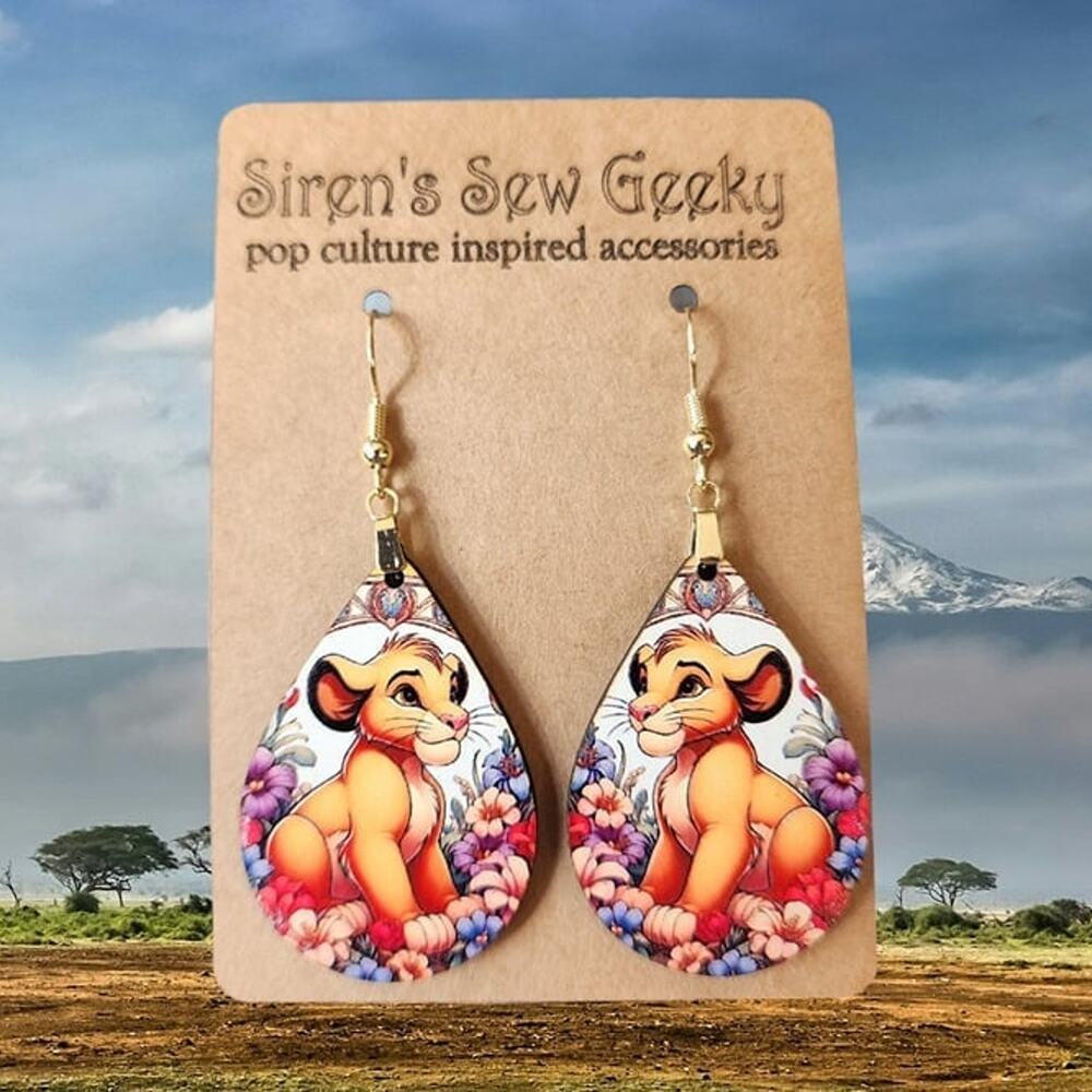 Simba the Lion King Disney Earrings